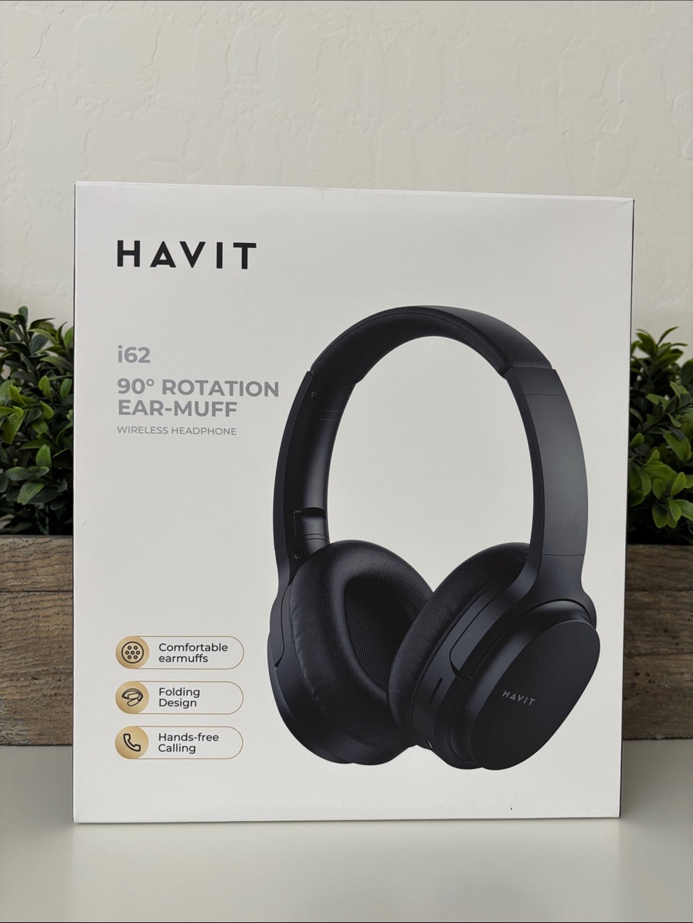 Havit i62 Wireless Over-Ear Headphones - Black